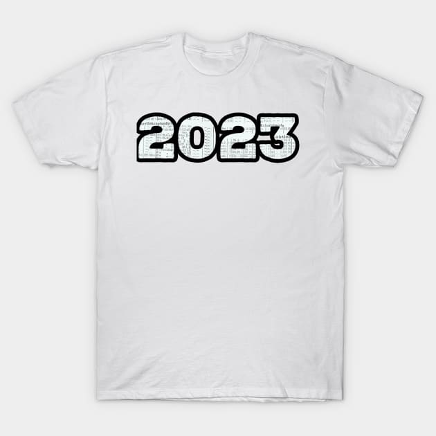 2023  newspaper text design T-Shirt by Apparels2022